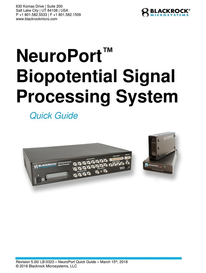 Blackrock Microsystems NeuroPort quick guide Blackrock Microsystems NeuroPort quick guide