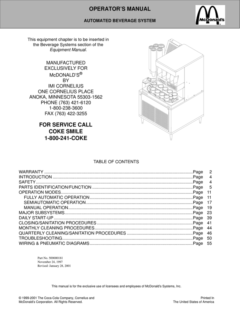 Cornelius A.B.S. Unit User manual Cornelius A.B.S. Unit User manual