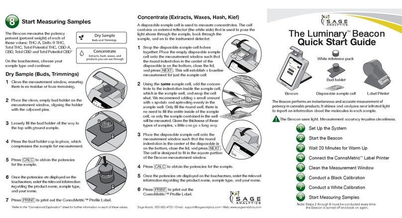 SAGE Analytics The Luminary User manual