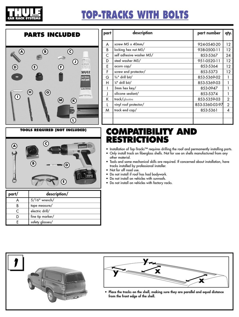Thule TB60 installation instructions