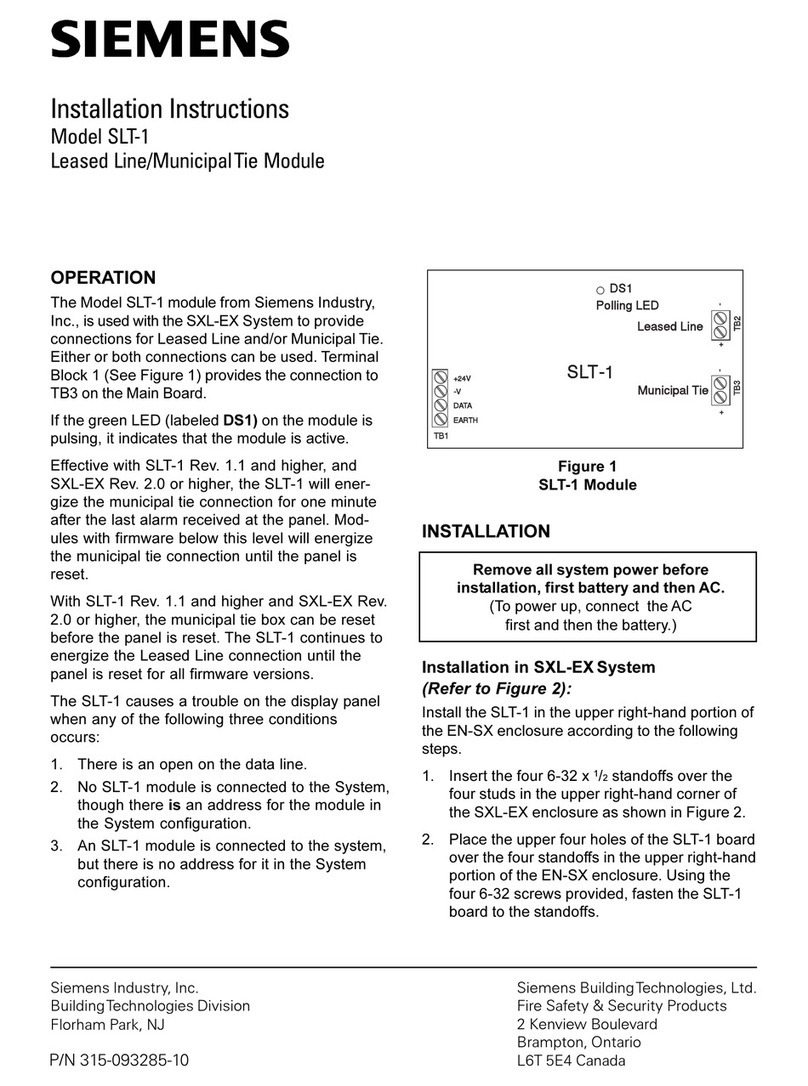 Siemens SLT-1 User manual