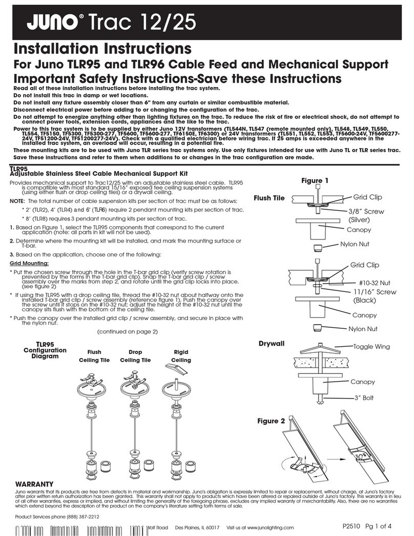 JUNO Trac 12/25 installation instructions