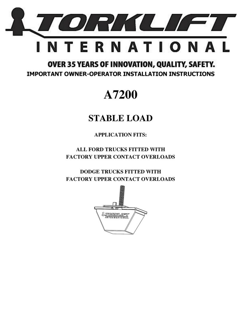 Torklift A7200 Important owner-operator installation instructions