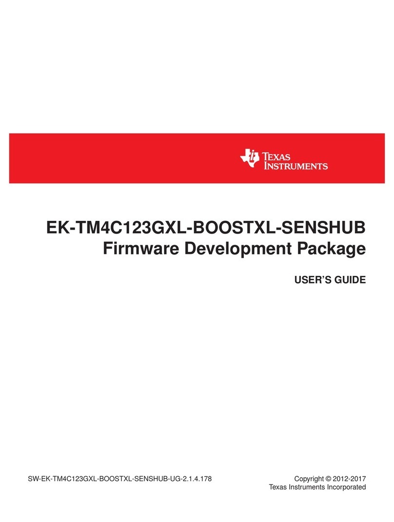 Texas Instruments EK-TM4C123GXL-BOOSTXL-SENSHUB User manual