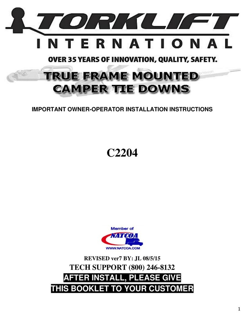 Torklift C2204 Important owner-operator installation instructions