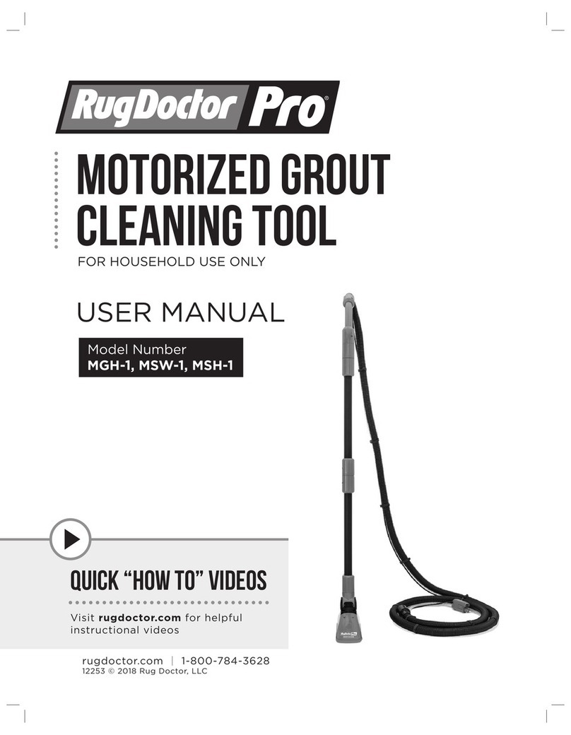 RugDoctor Pro MGH-1 user manual