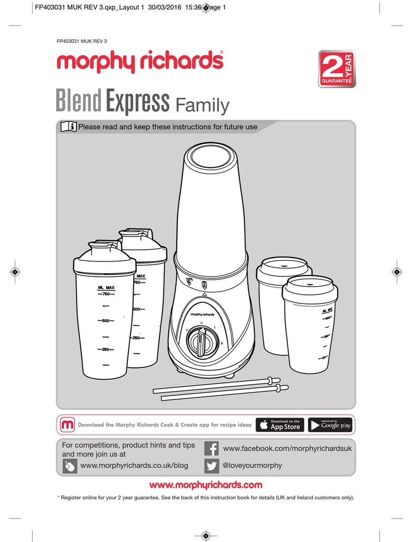 Morphy Richards Blend Express Family User manual