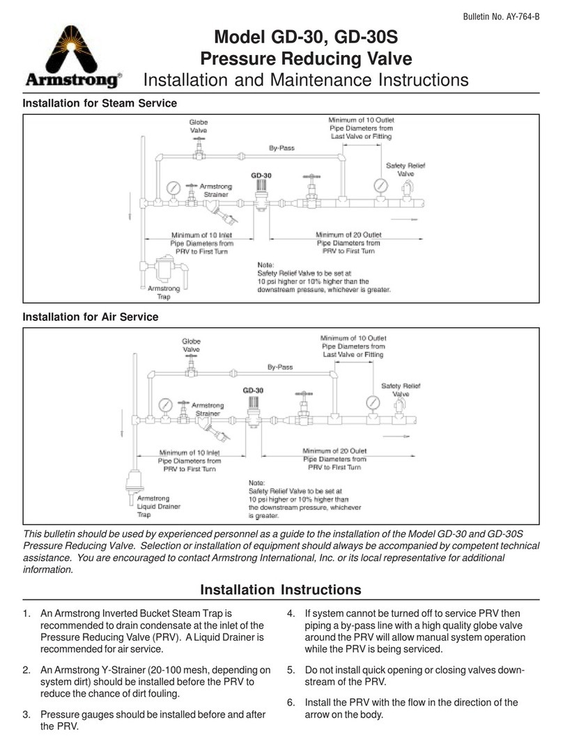 Armstrong-Yoshitake, Inc. GD-30 Installation and maintenance instructions