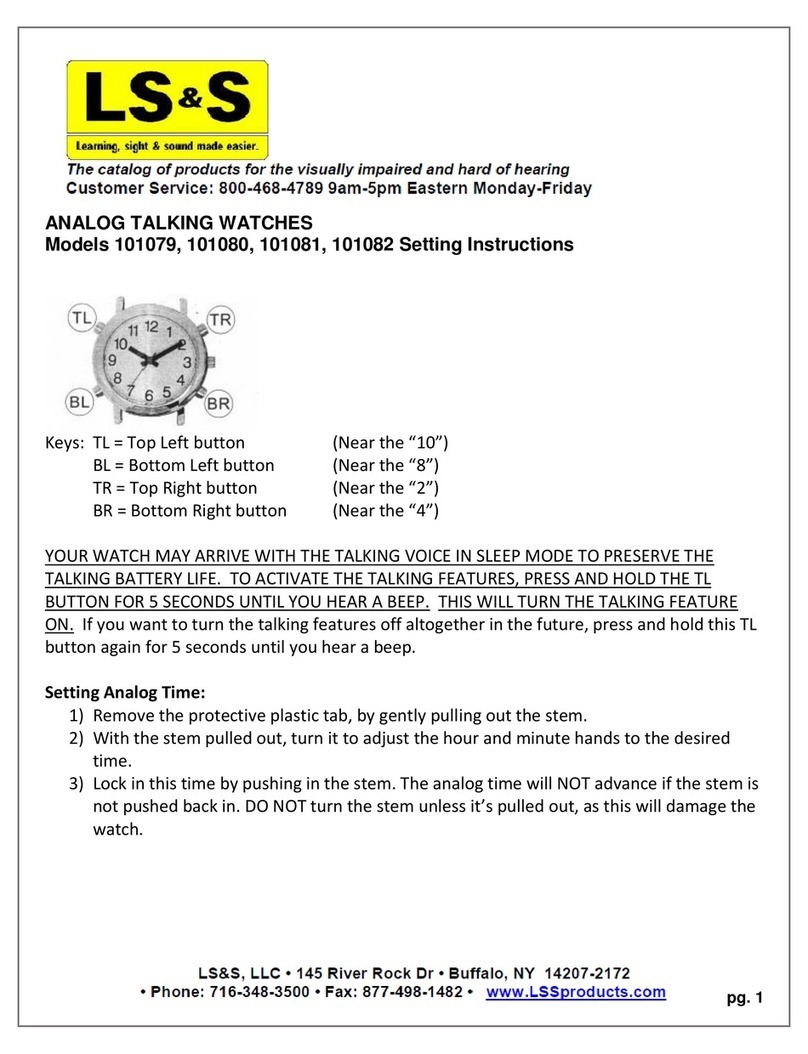 LS & S 101079 Setting instructions