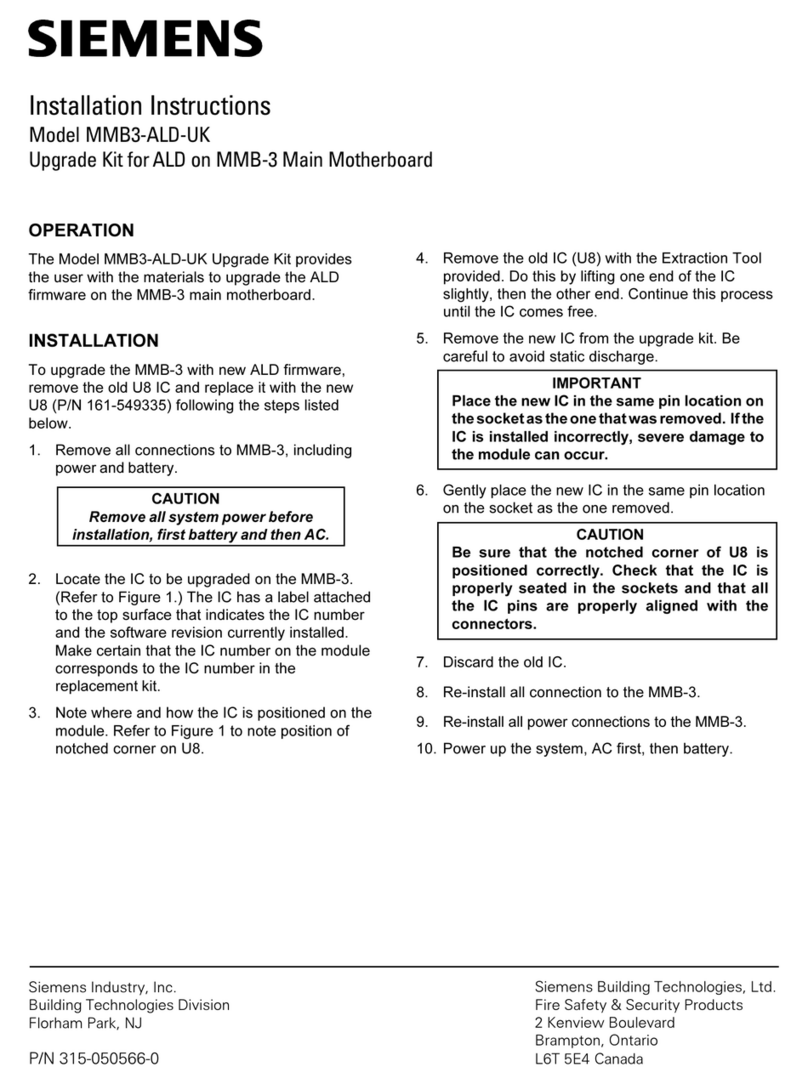Siemens MMB3-ALD-UK User manual