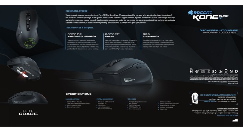 Roccat Kone Pure SE User manual