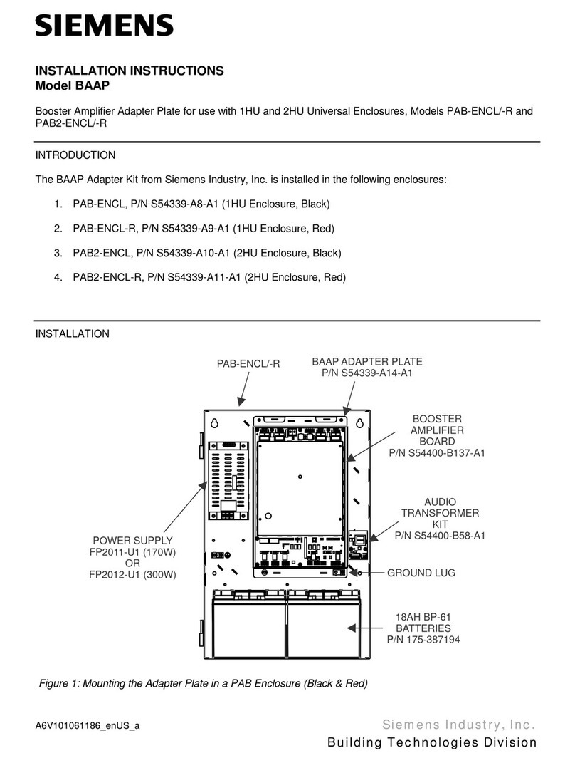 Siemens BAAP User manual
