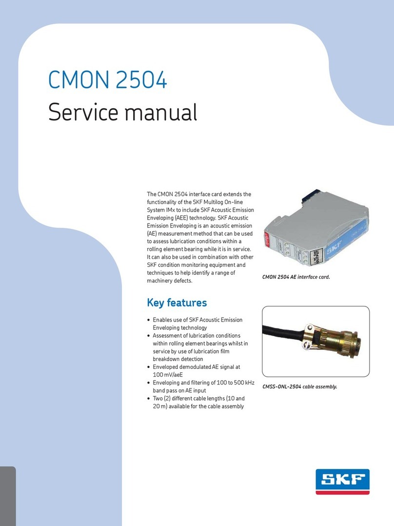 SKF CMON 2504 Service manual