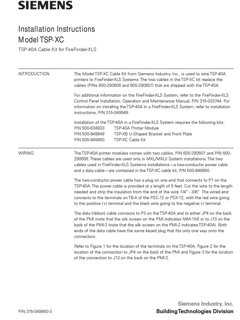 Siemens TSP-XC User manual