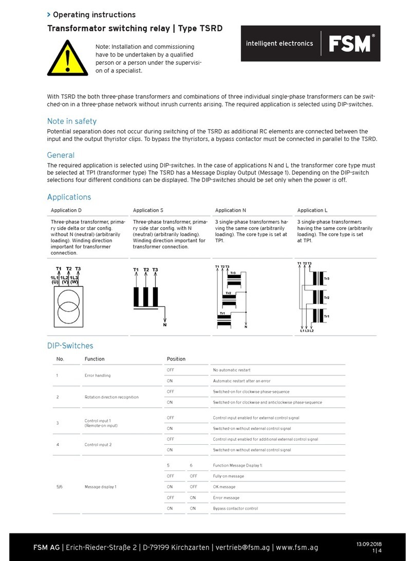 FSM TSRD operating instructions FSM TSRD operating instructions