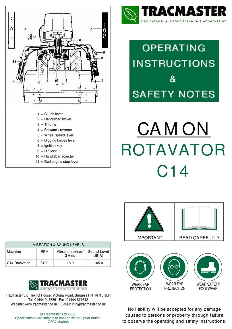 BCS C14 Rotavator operating instructions