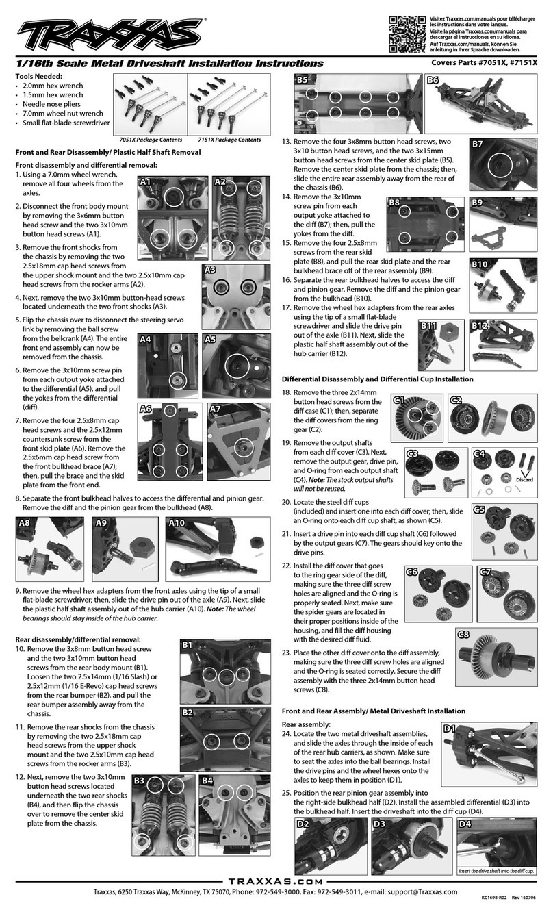 Traxxas 7051X installation instructions