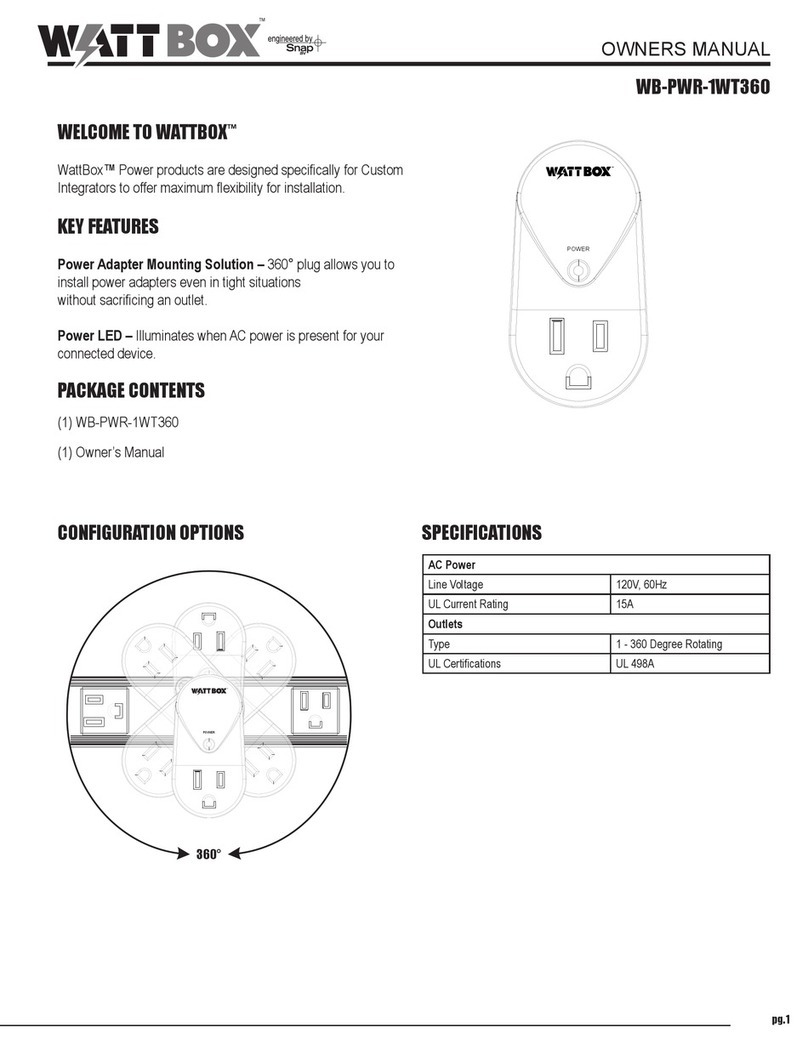 watt box WB-PWR-1WT360 User manual