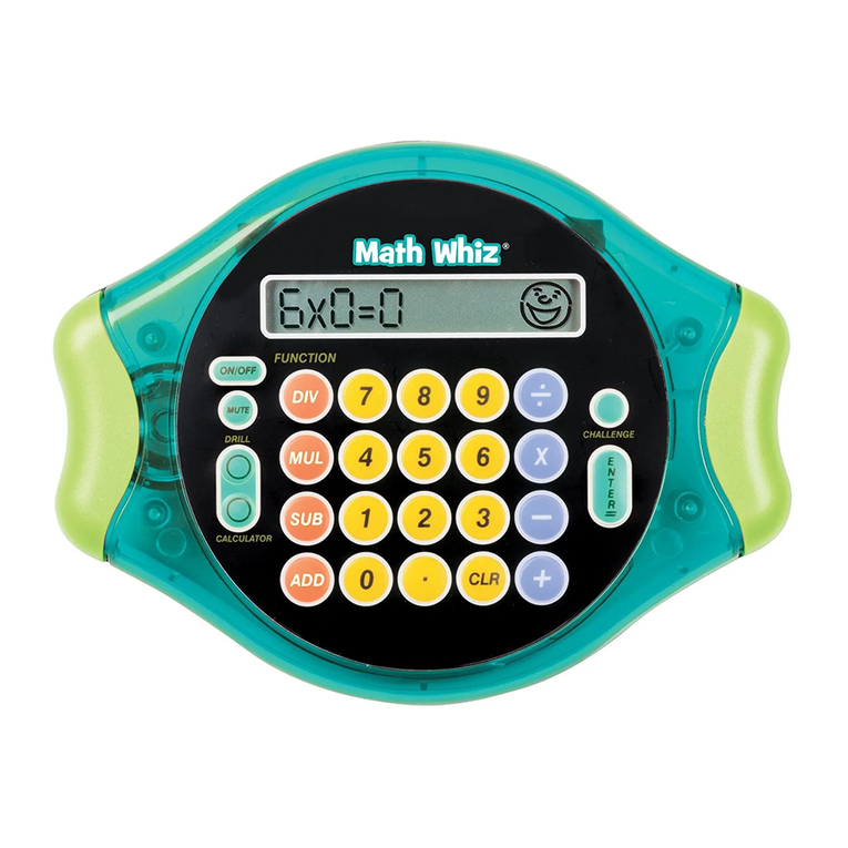Educational Insights Math Whiz Player's guide