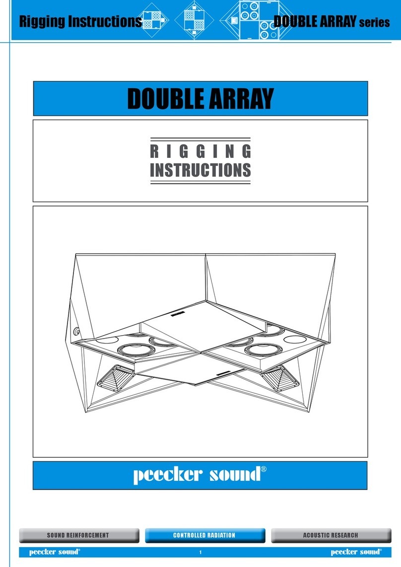 Peecker Sound Double Array Series Rigging instructions