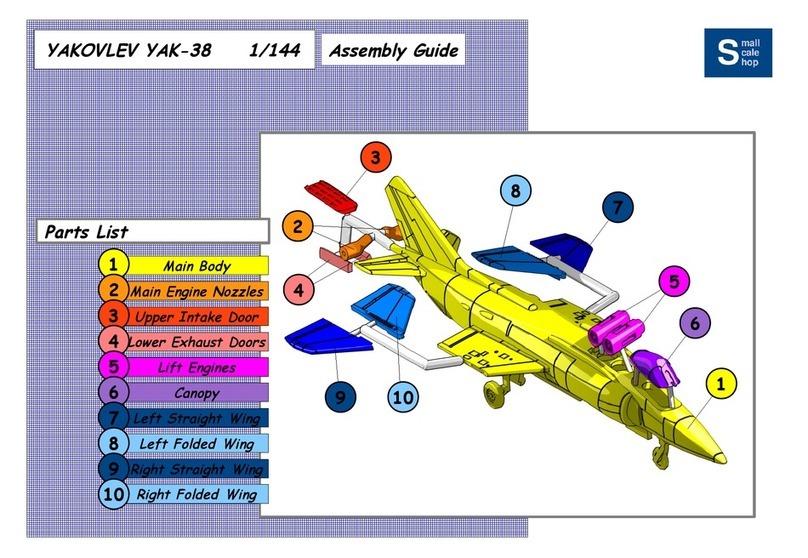Small Scale Shop YAKOVLEV YAK-38 Assembly guide