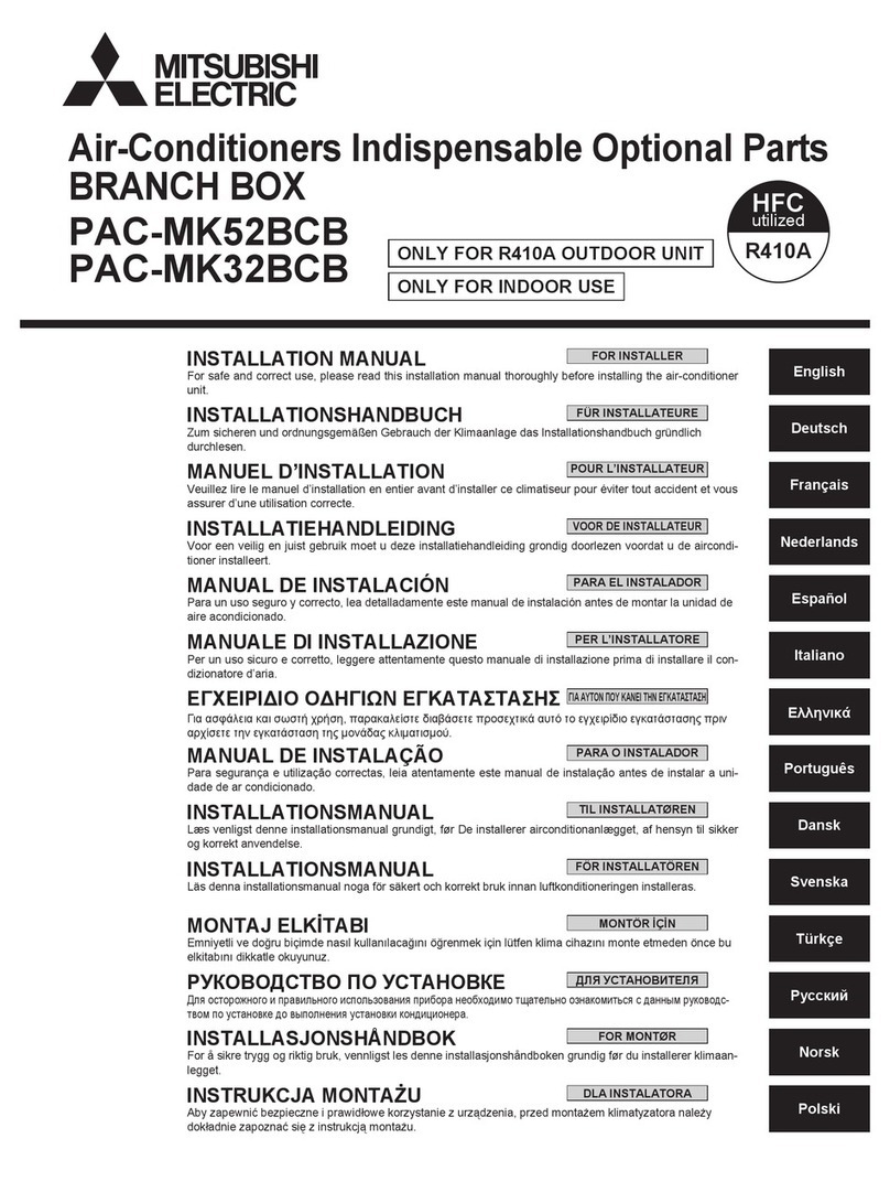 Mitsubishi Electric PAC-MK52BCB installation manual