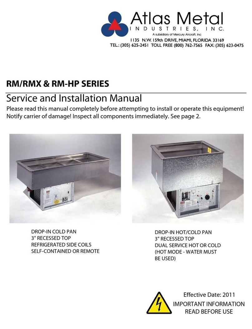 Atlas Metal RM-1 Service and installation manual Atlas Metal RM-1 Service and installation manual