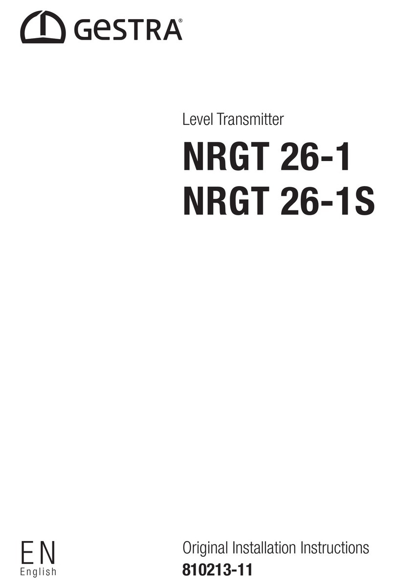 GESTRA NRGT 26-1S User manual