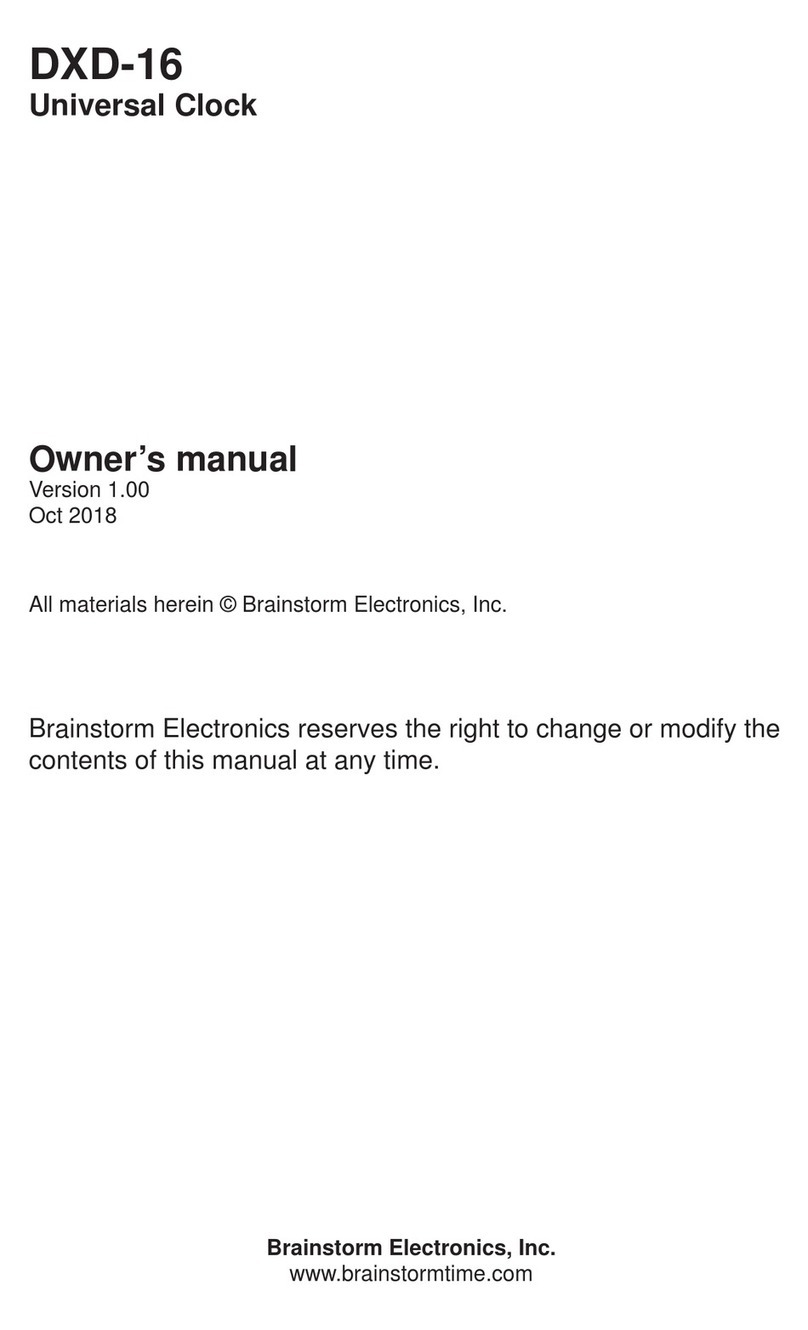Brainstorm Electronics DXD-16 User manual