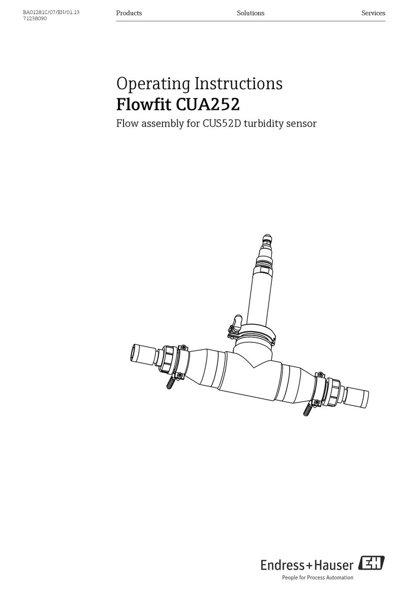Endress+Hauser Flowfit CUA252 operating instructions