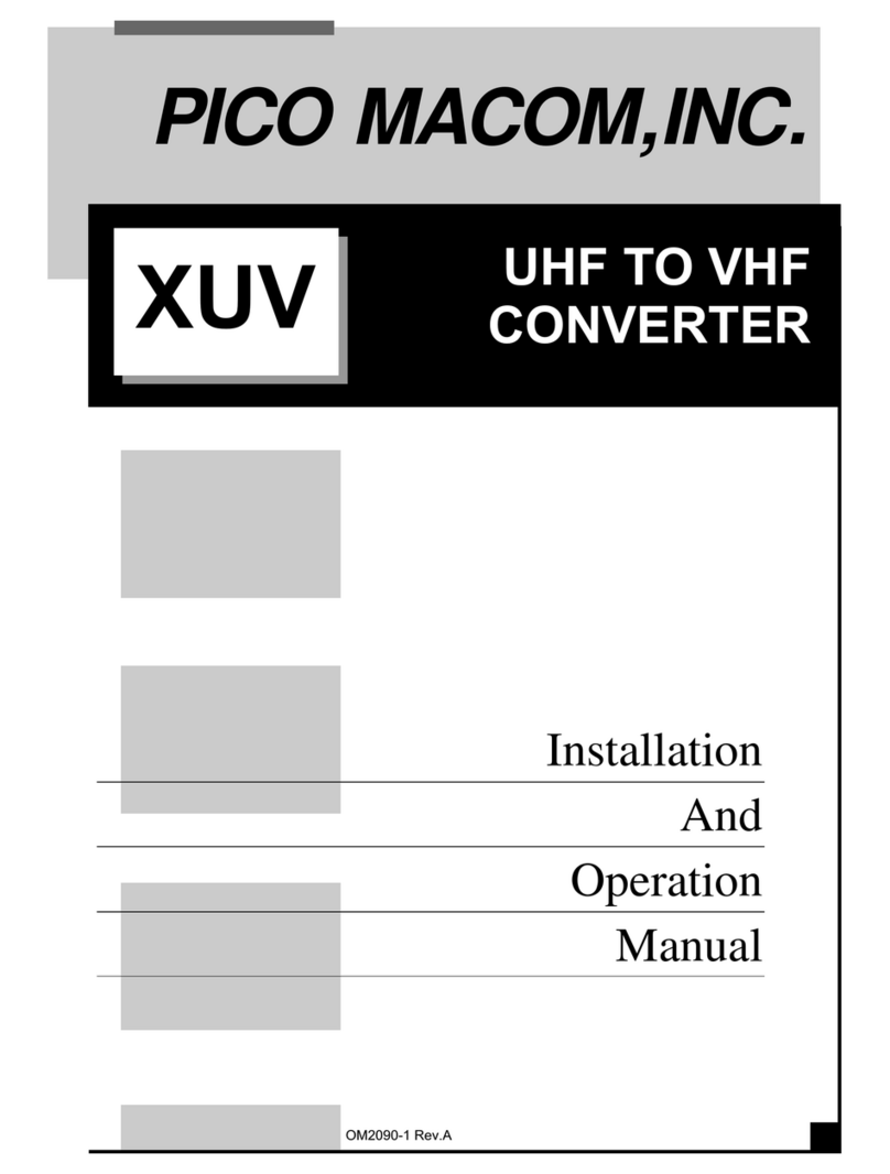Pico Macom XUV User manual