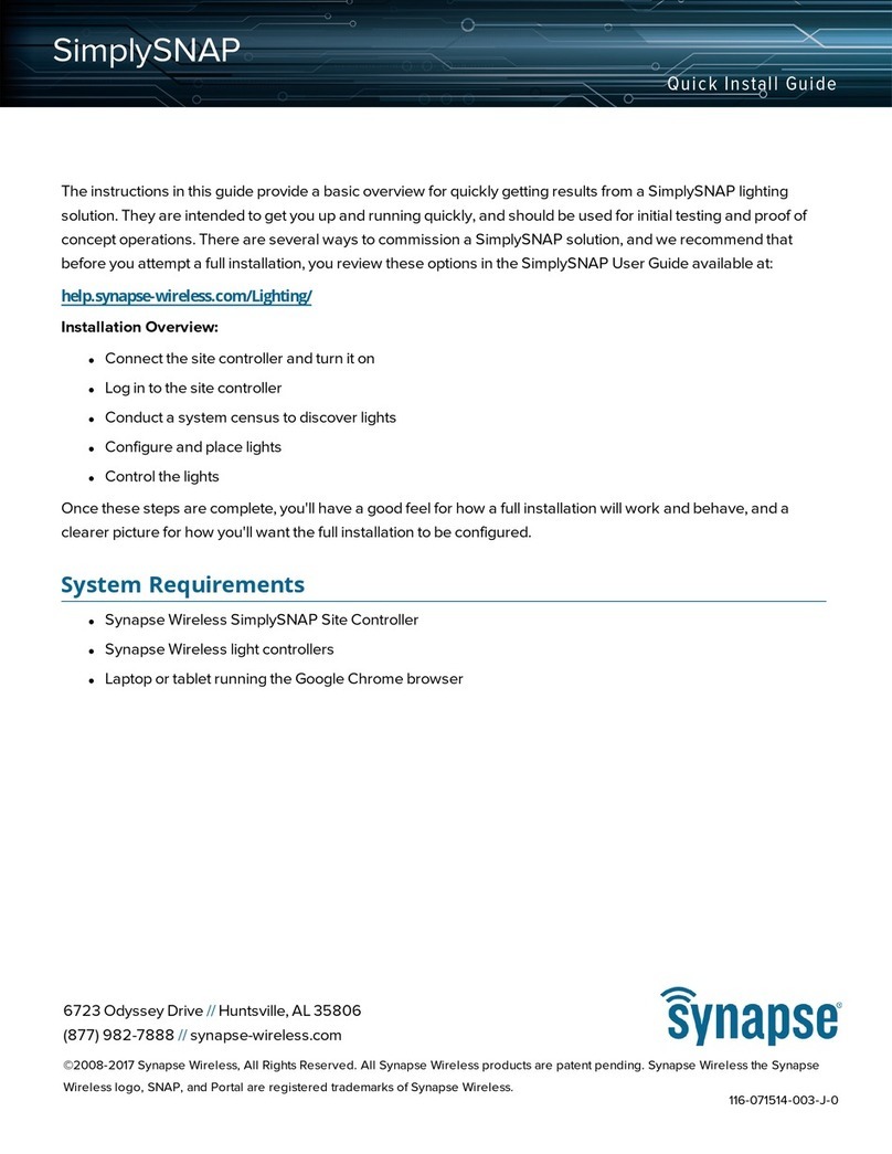 Synapse SimplySNAP User manual Synapse SimplySNAP User manual