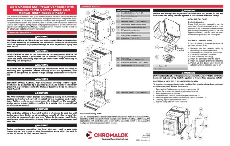 Chromalox C4 Instruction manual