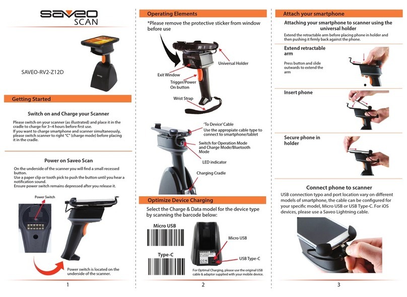 Saveo Scan SAVEO-RV2-Z12D Getting started
