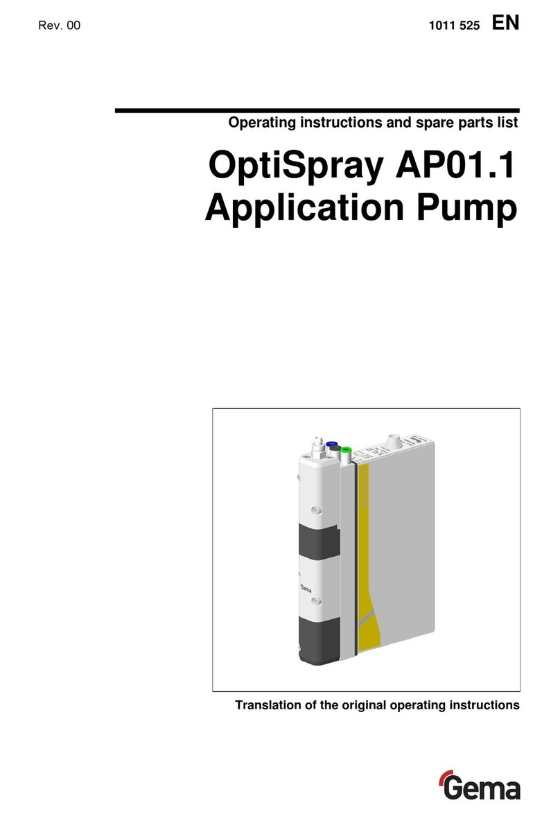 Gema OptiSpray AP01.1 operating instructions