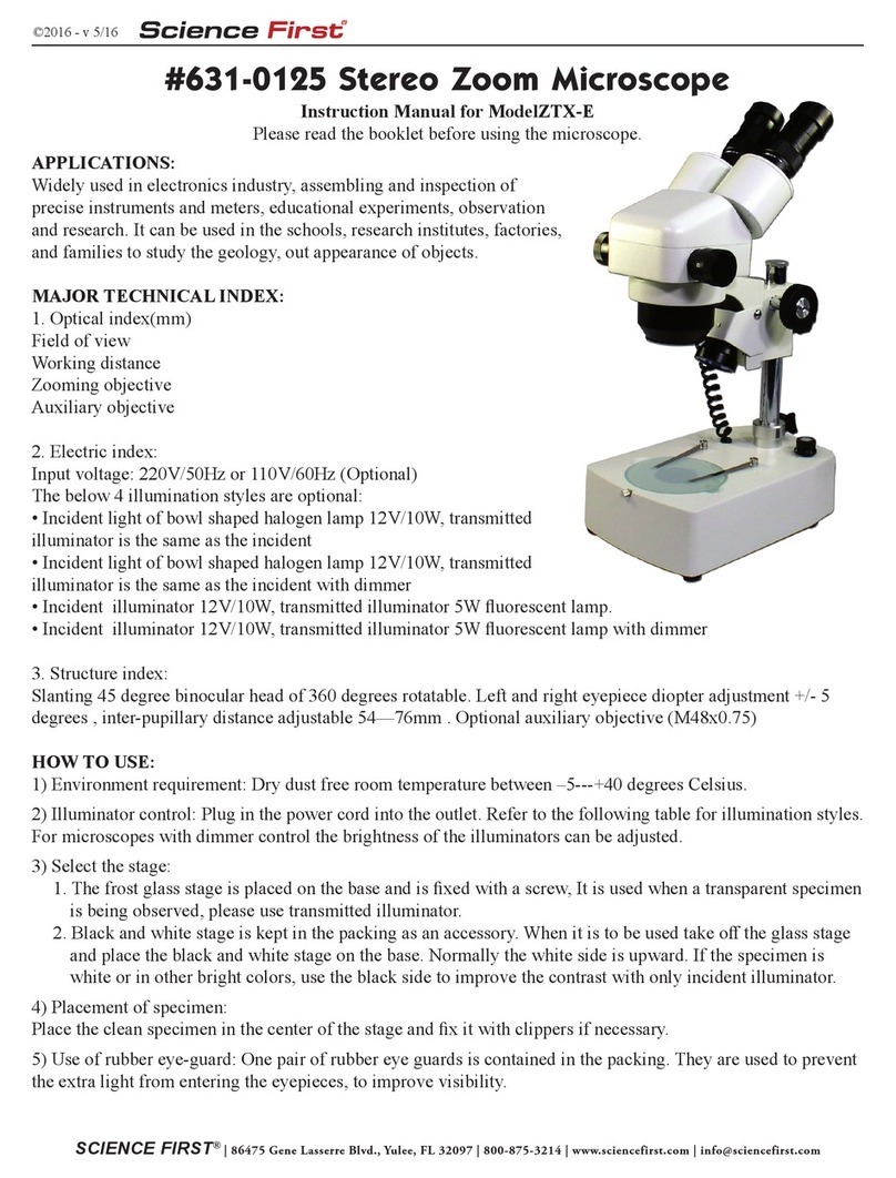 Science First ZTX-E instruction manual