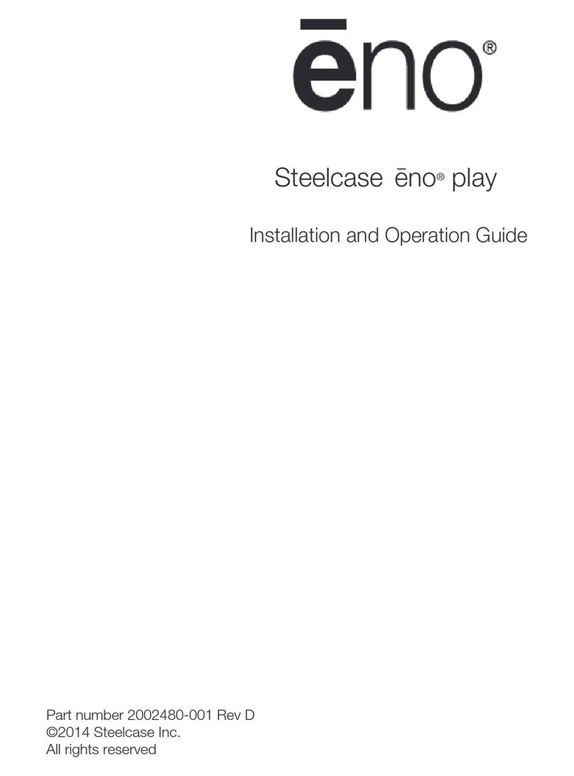 Steelcase eno play Installation and operation guide
