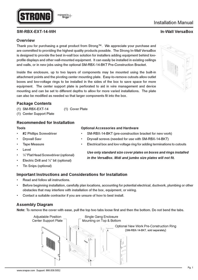Strong SM-RBX-EXT-14-WH installation manual
