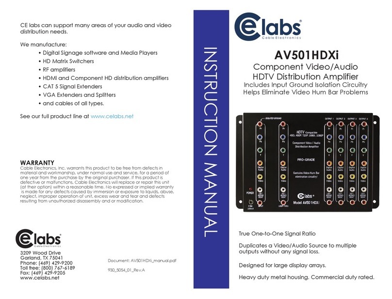 Elabs AV501HDXi instruction manual