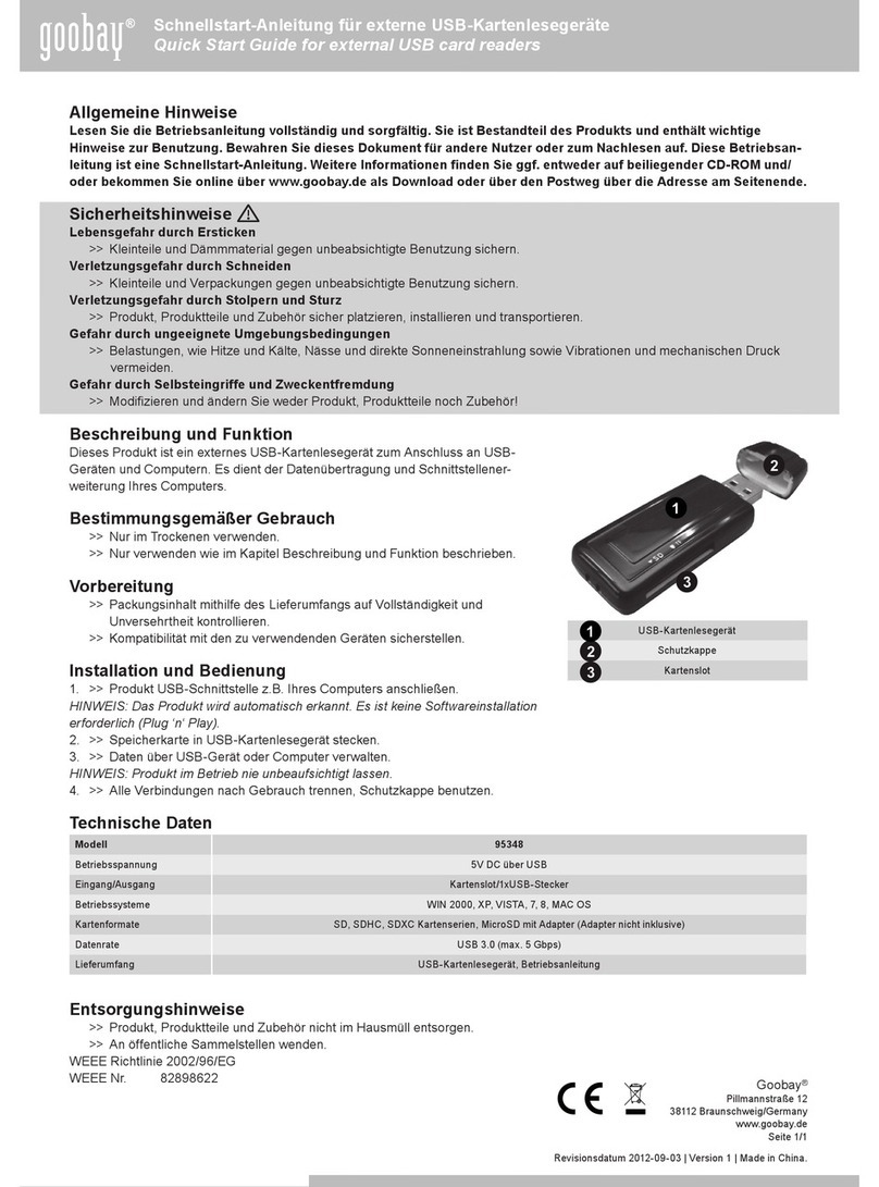 Goobay 95348 quick start guide