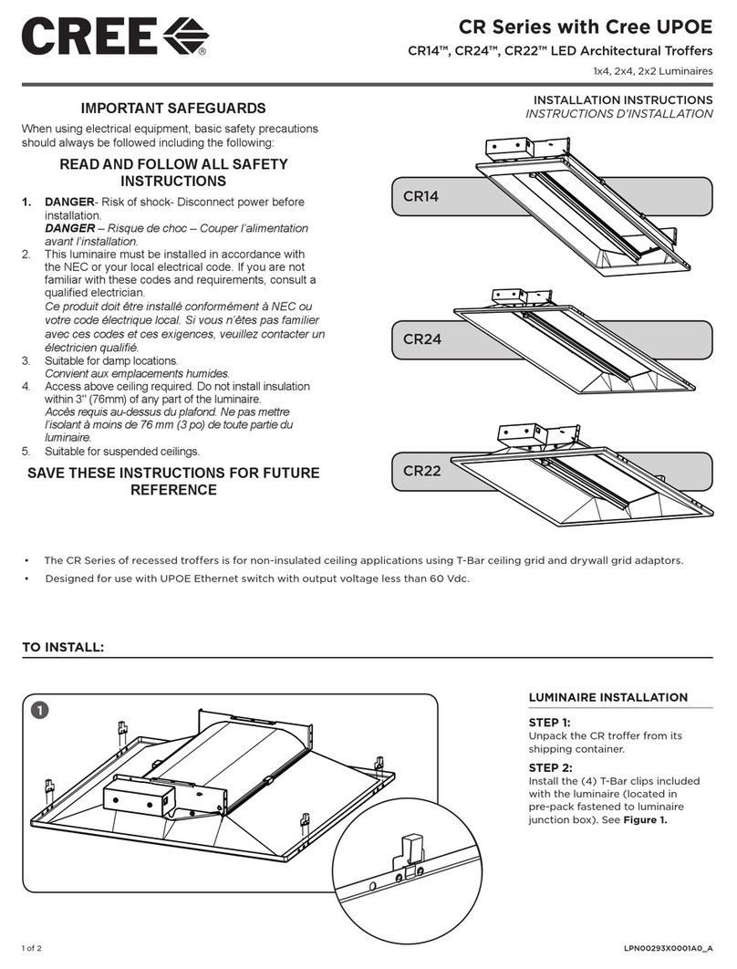 Cree CR14 User manual
