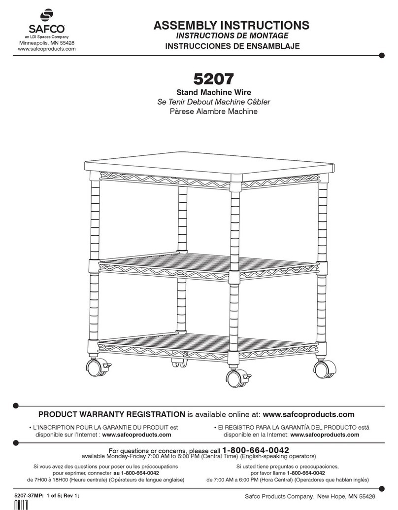 Safco 5207 Assembly instructions