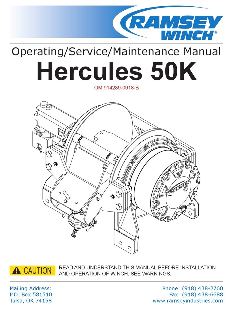 Ramsey Winch Hercules 50K User manual