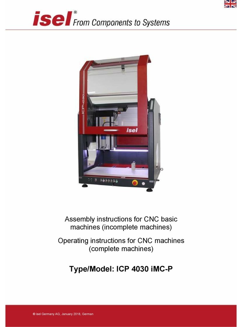 Isel ICP 4030 iMC-P Assembly instructions/Operating instructions Isel ICP 4030 iMC-P Assembly instructions/Operating instructions