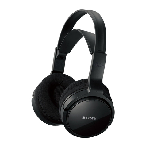 Sony MDR-RF811RK operating instructions