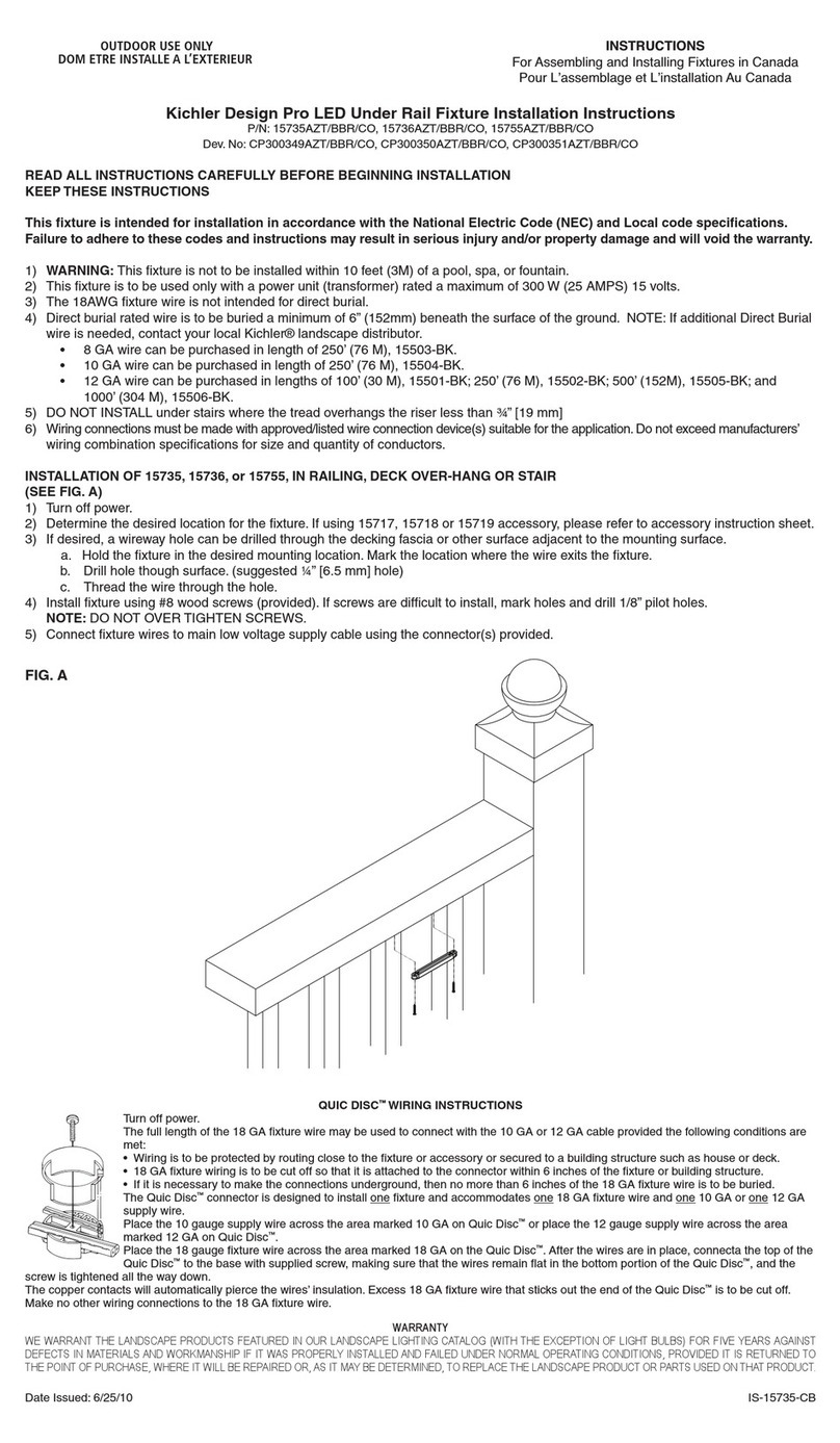 Kichler Lighting 15735AZT installation instructions