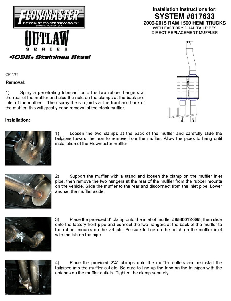 Flowmaster Outlaw Series User manual