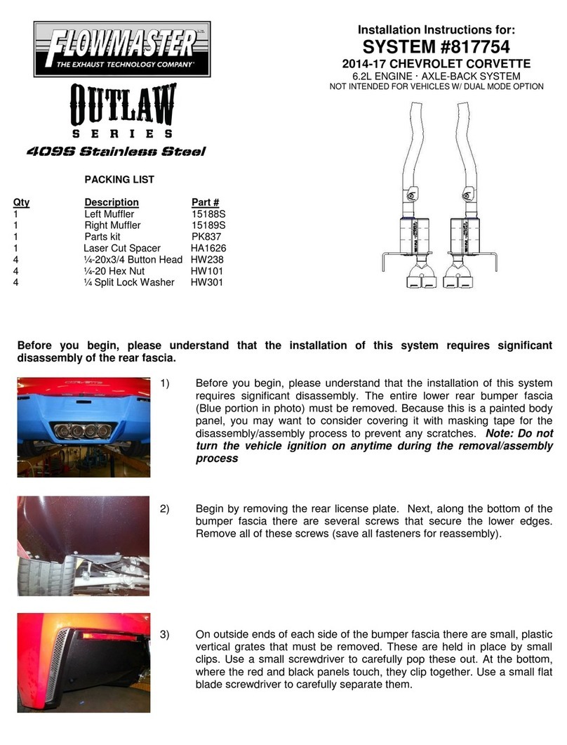 Flowmaster Outlaw Series User manual
