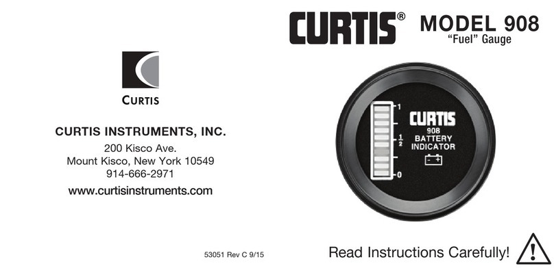 Curtis Instruments 908 operating instructions
