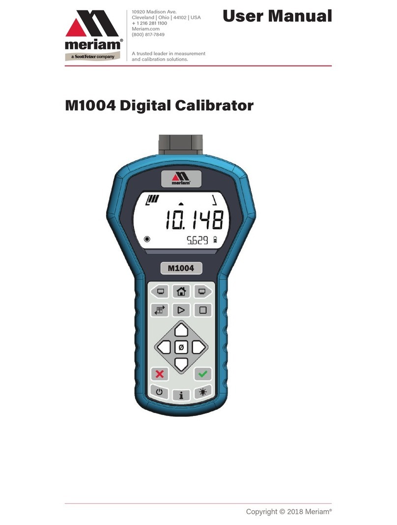 Meriam M1004 User manual